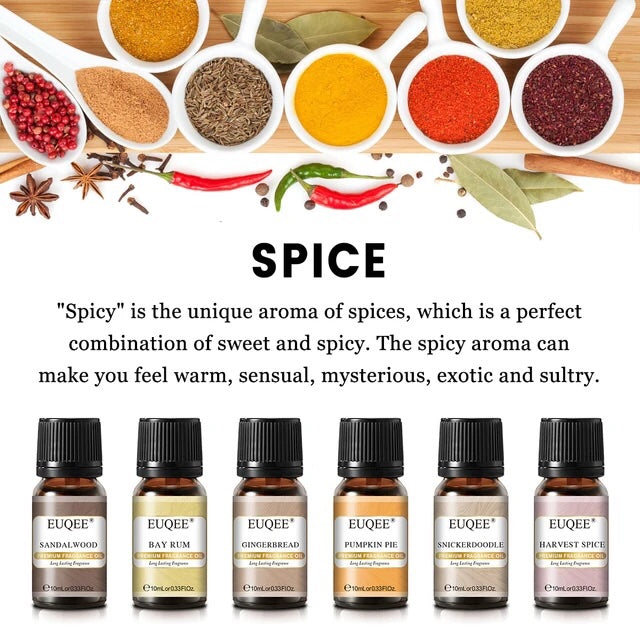 6PCS Spice Fragrance Oils Gift Set